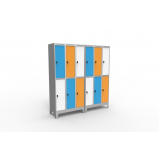 locker industrial colorido Franco da Rocha