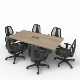 mesa de madeira escritório preço Marília
